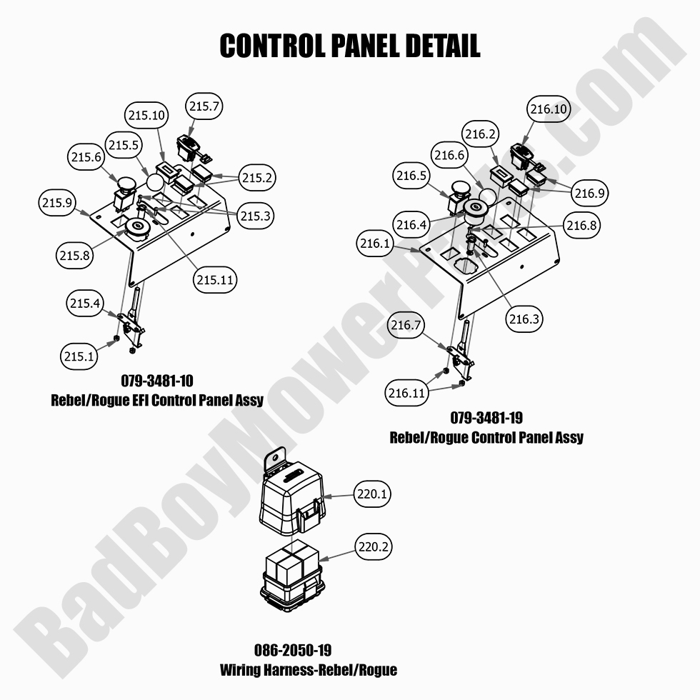 2021 Rogue - Control Panel Detail